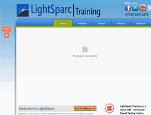 Tablet Screenshot of lightsparc.com